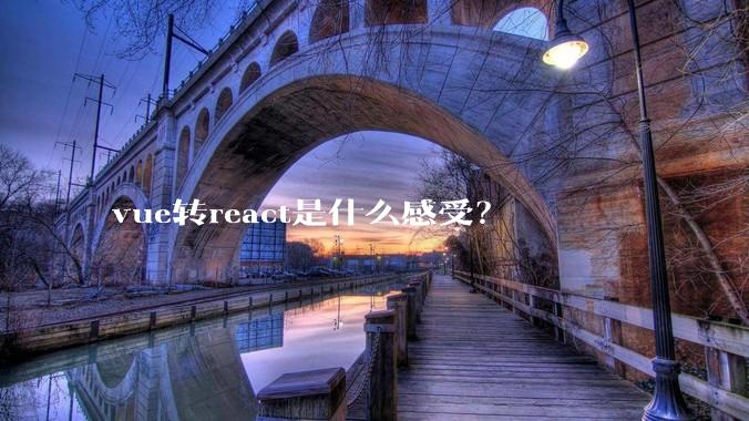 vue转react是什么感受？